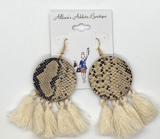 Snake Fringe Earrings