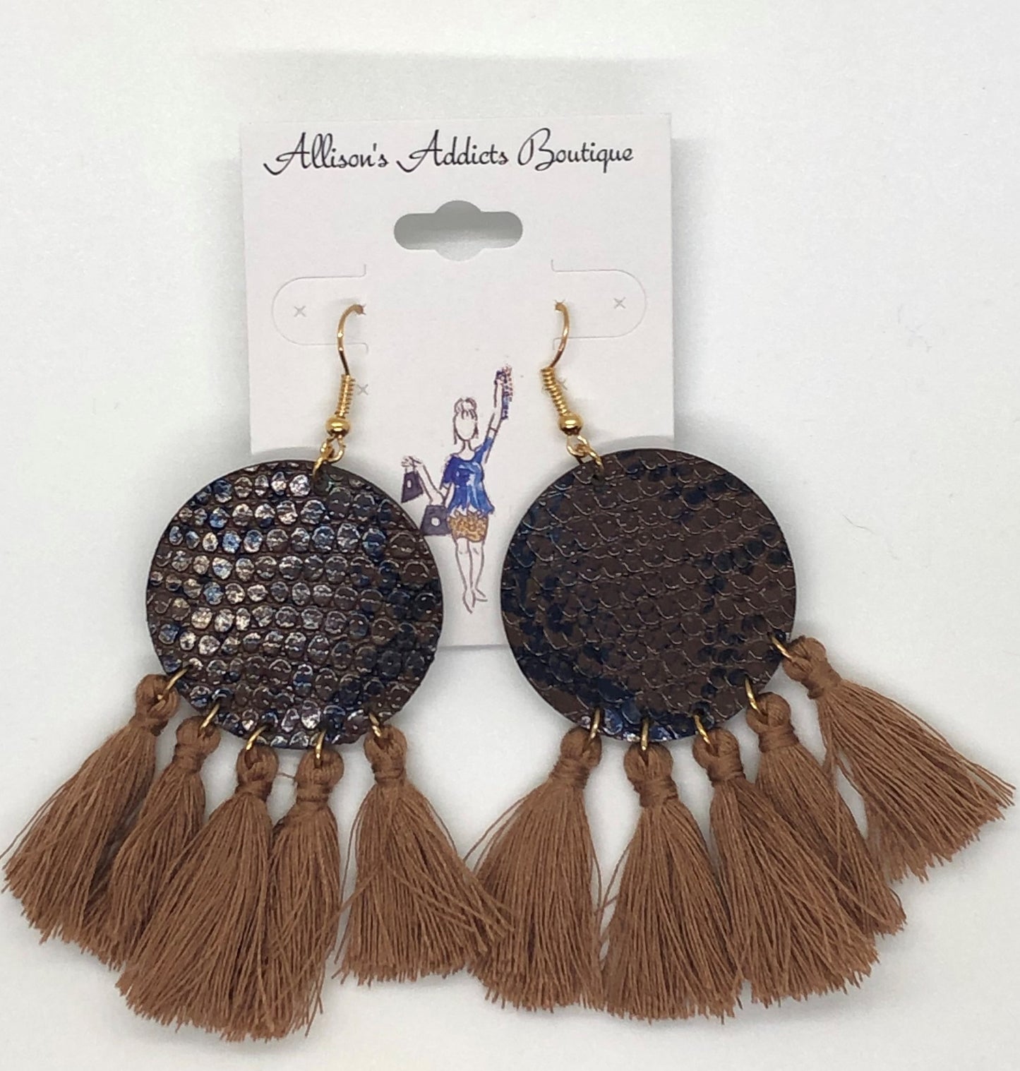 Snake Fringe Earrings