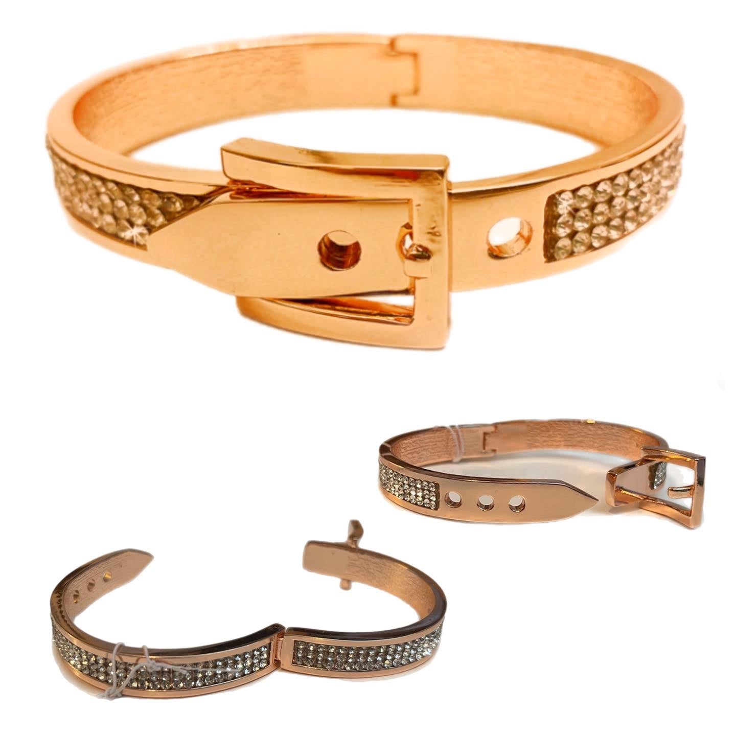 Jacqueline Kent Crystal Buckle Bracelet