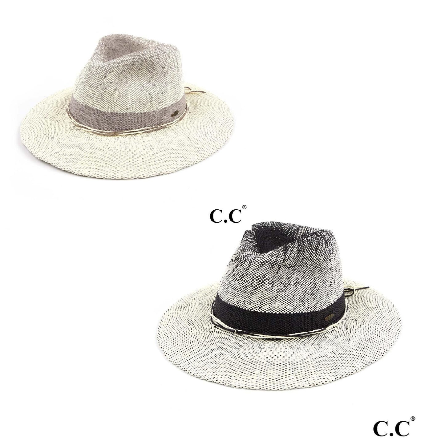 Two Tone Gradient Panama Hat