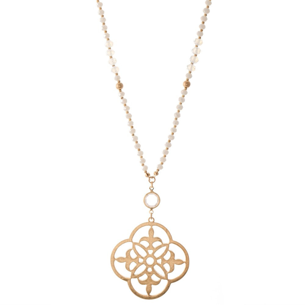 Semi Precious Sacred Geo Necklace
