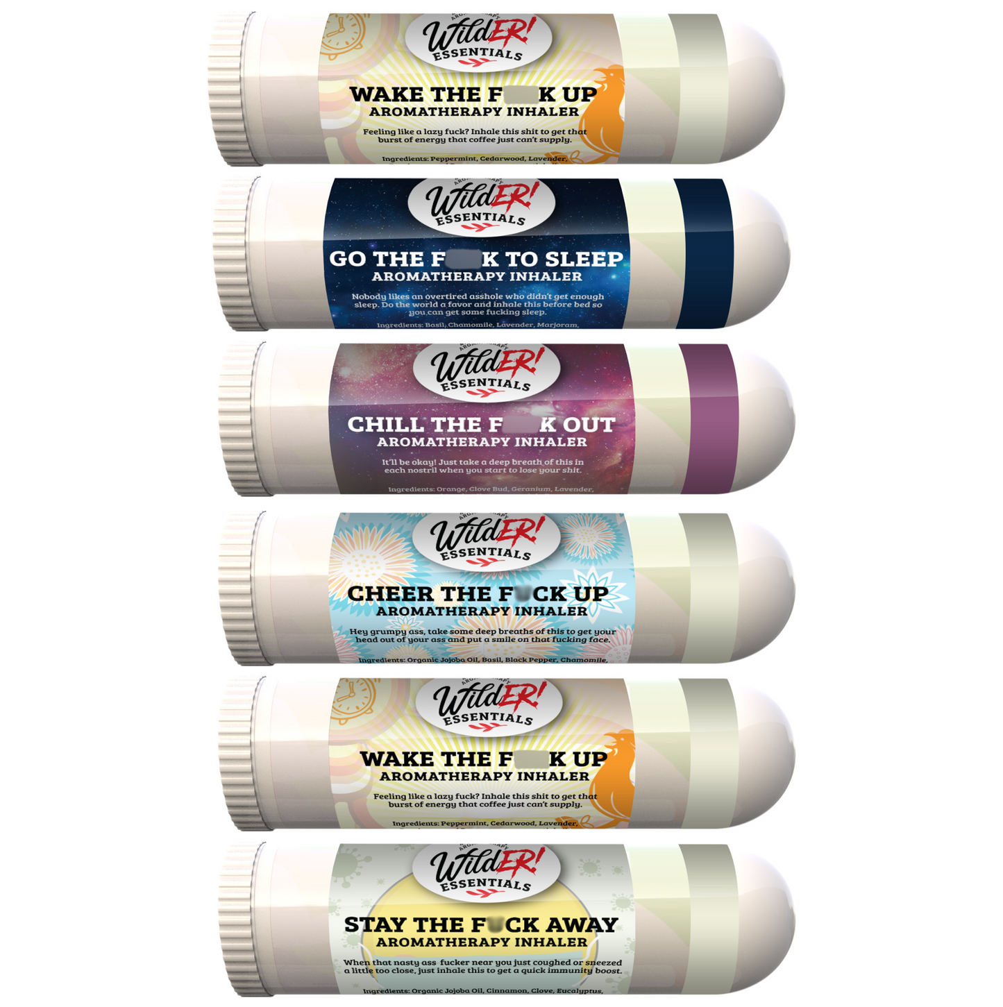 Aromatherapy Inhalers Naughty Pack