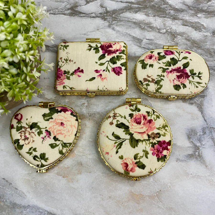 Floral Compact Mirrors