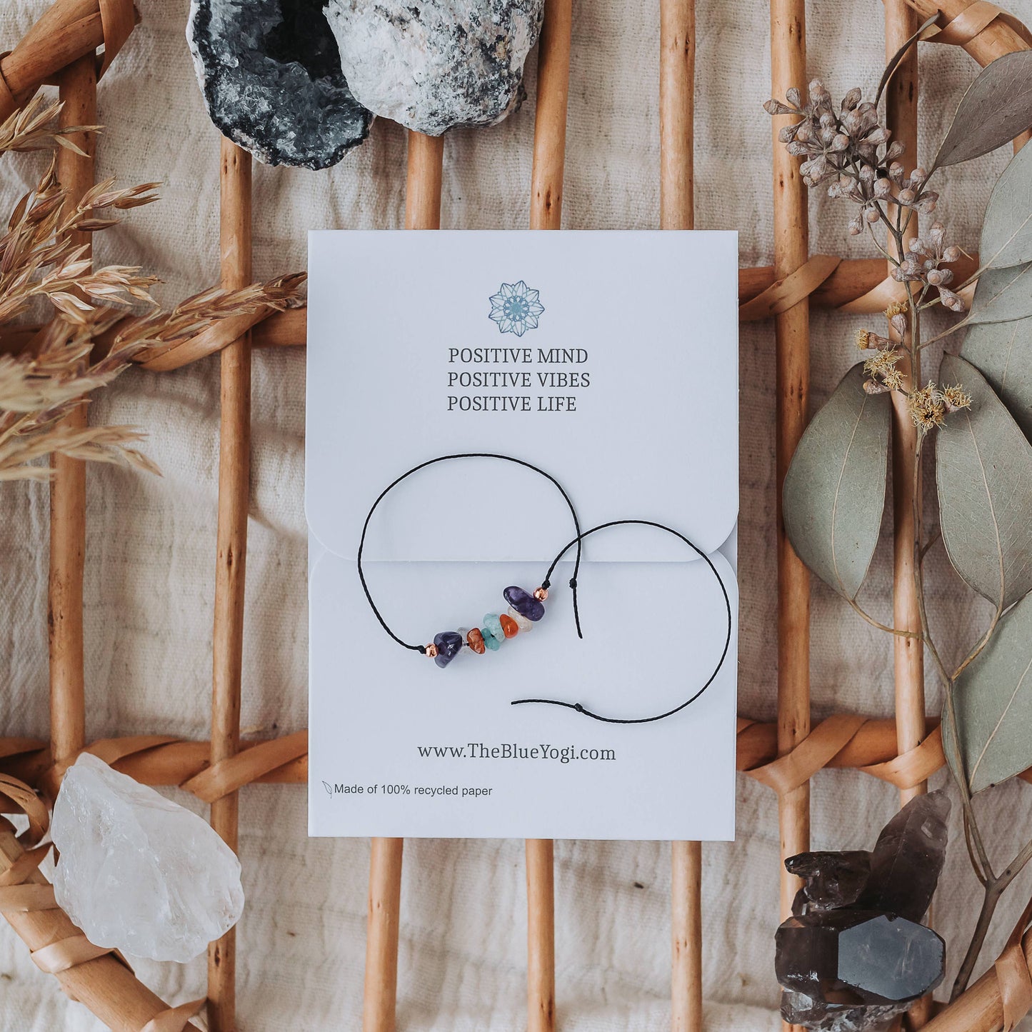 Happiness Crystal & Copper Bracelet