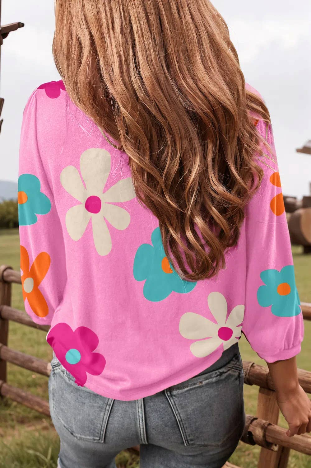 Pink Floral Top