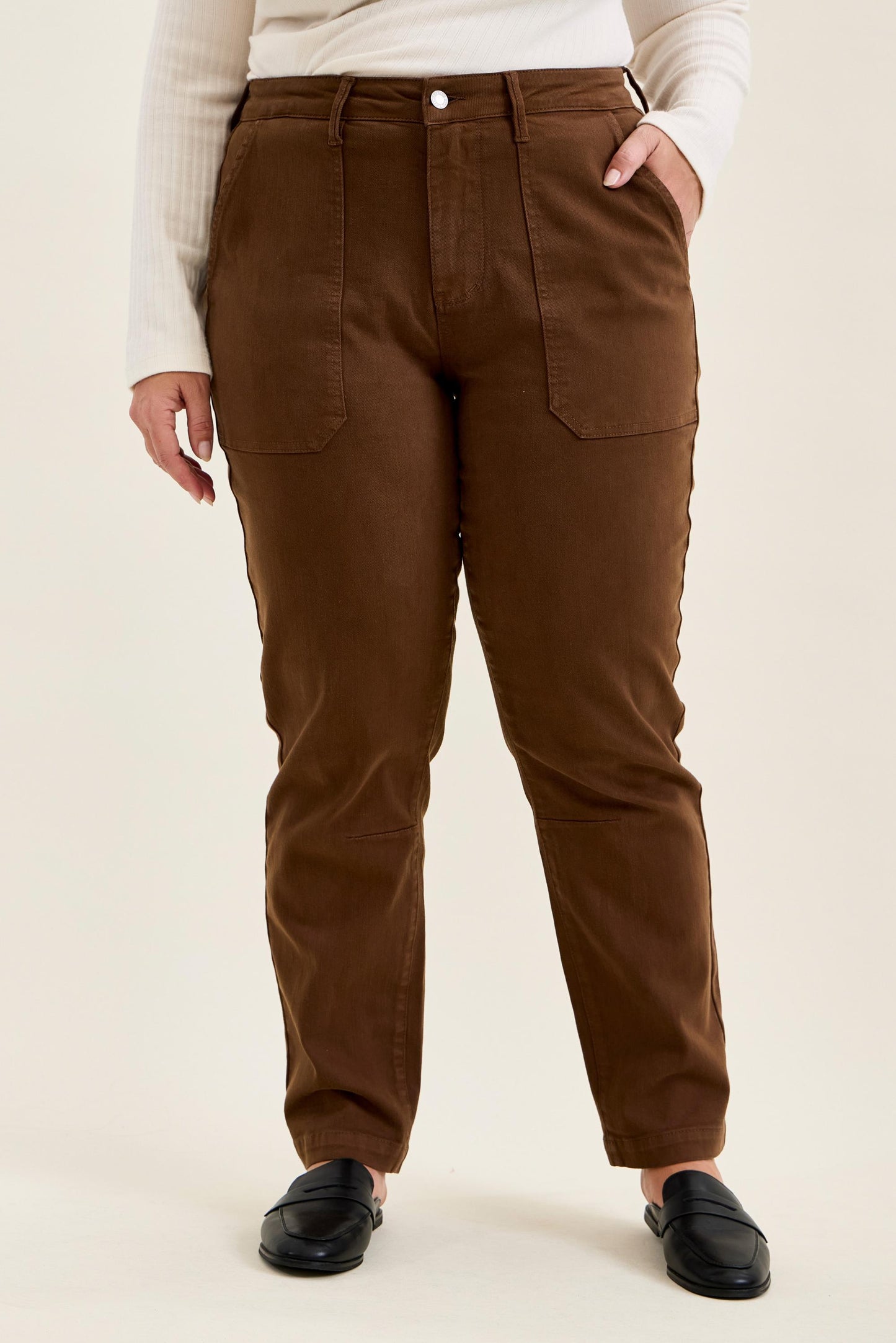 Judy Blue Aurora Pants Mahogony