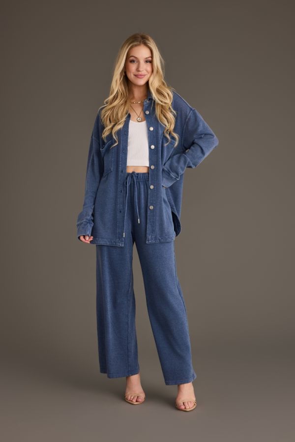 Soft Washed Button Up Top