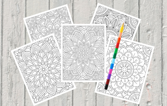 Adult Coloring Sheets Mandala