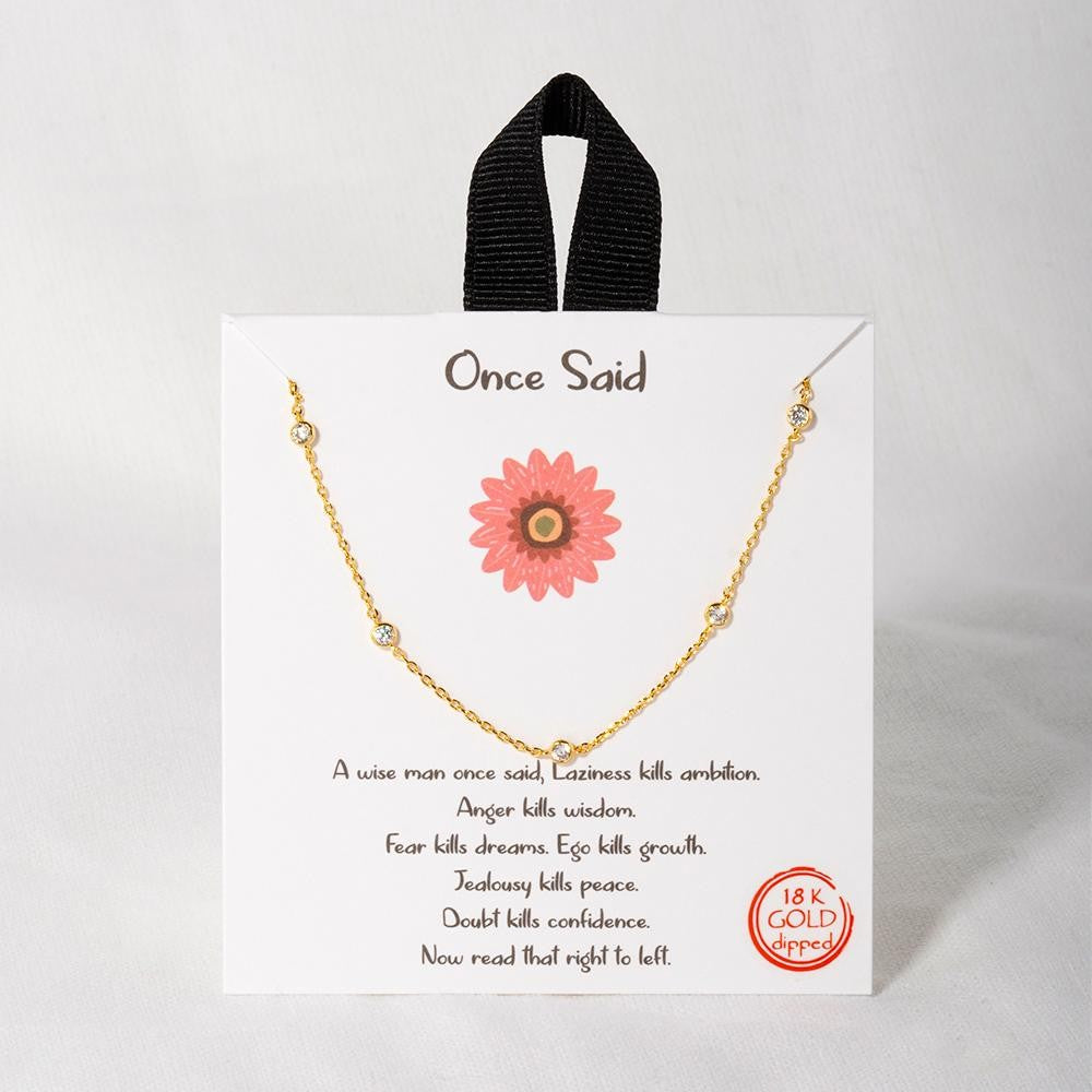 Dainty Necklace-Once Said