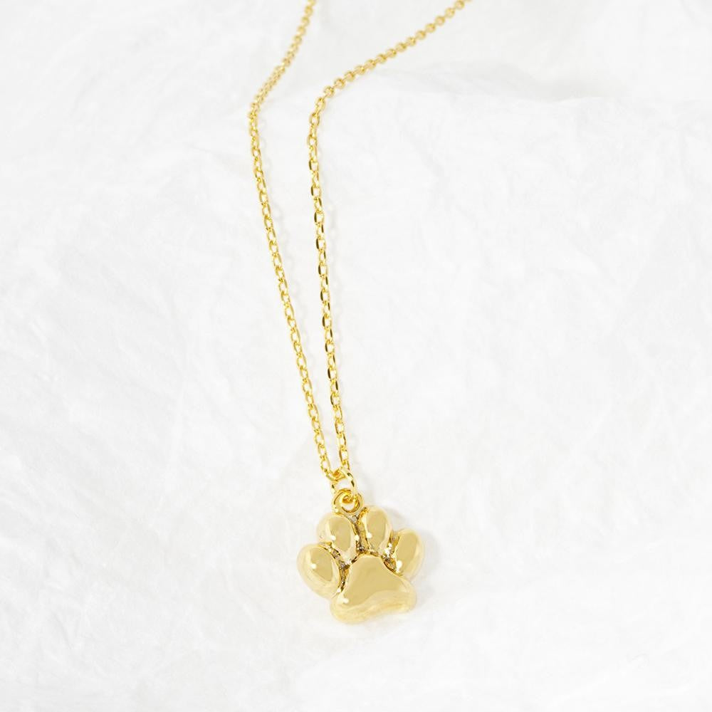 Dainty Necklace-Paws On The Heart