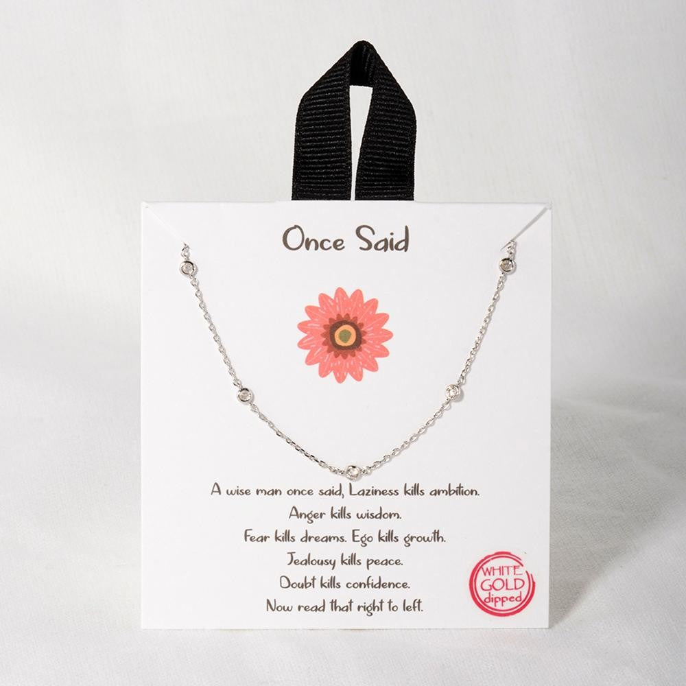 Dainty Necklace-Once Said