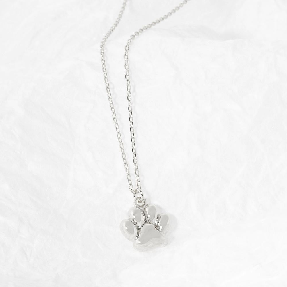 Dainty Necklace-Paws On The Heart