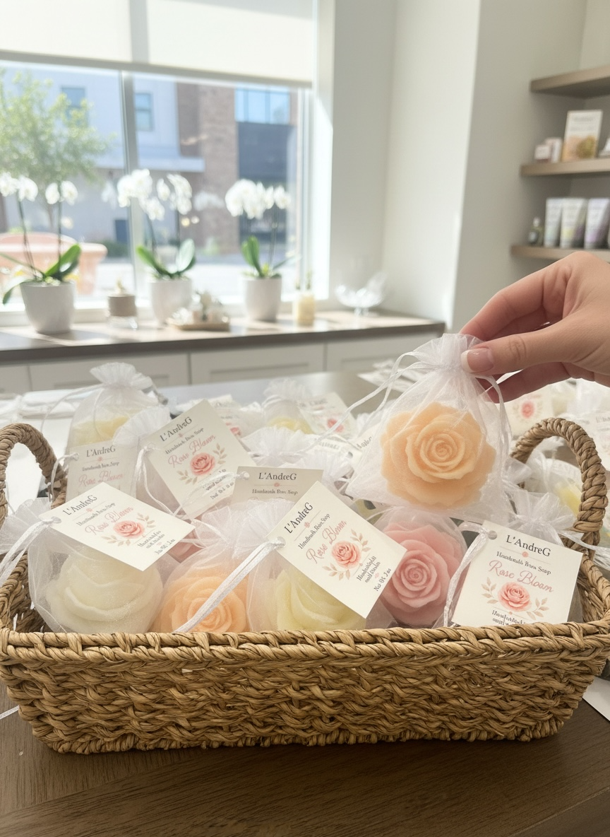 Rose Shaped Goat Milk Soap