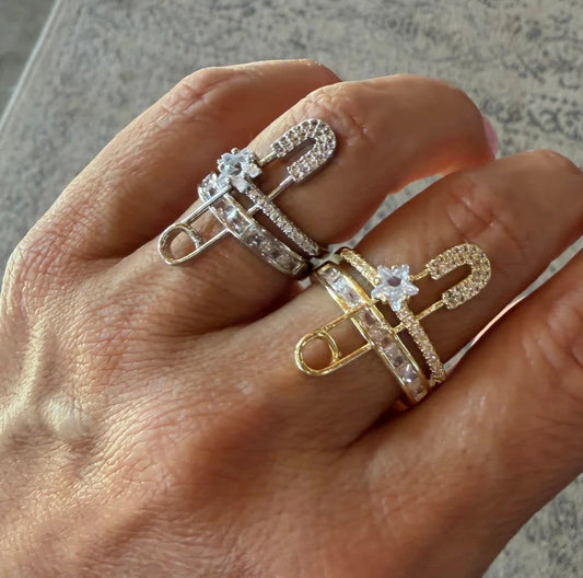 Adjustable Safety Pin Ring