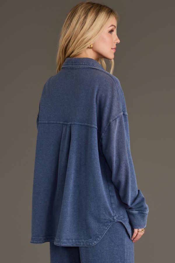 Soft Washed Button Up Top