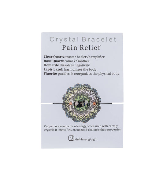 Pain Relief Crystal & Copper Bracelet