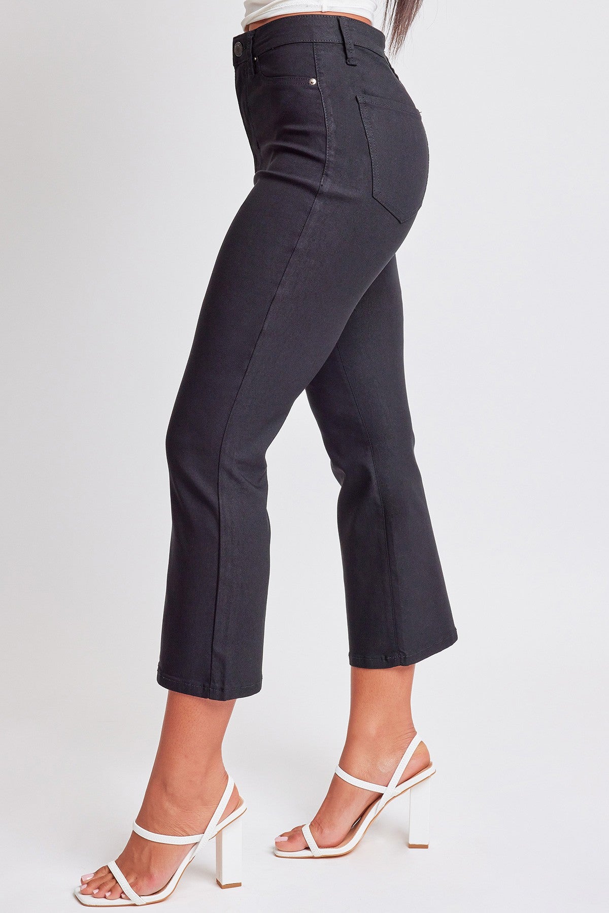 Crop Kick Flare Pant In Black