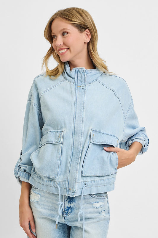 Soft Touch Cotton Cargo Jacket
