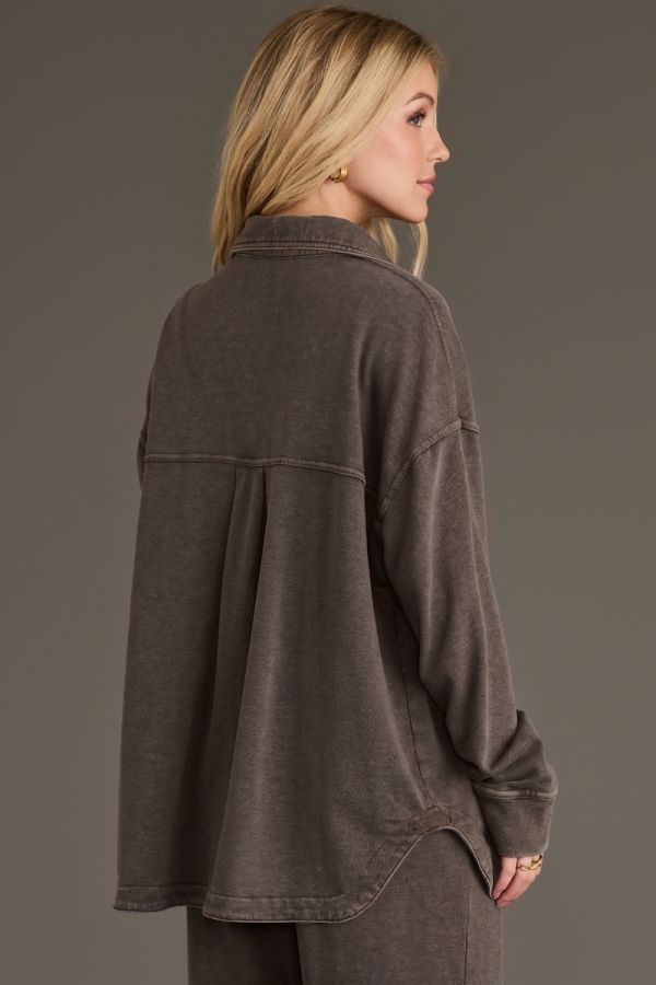 Soft Washed Button Up Top