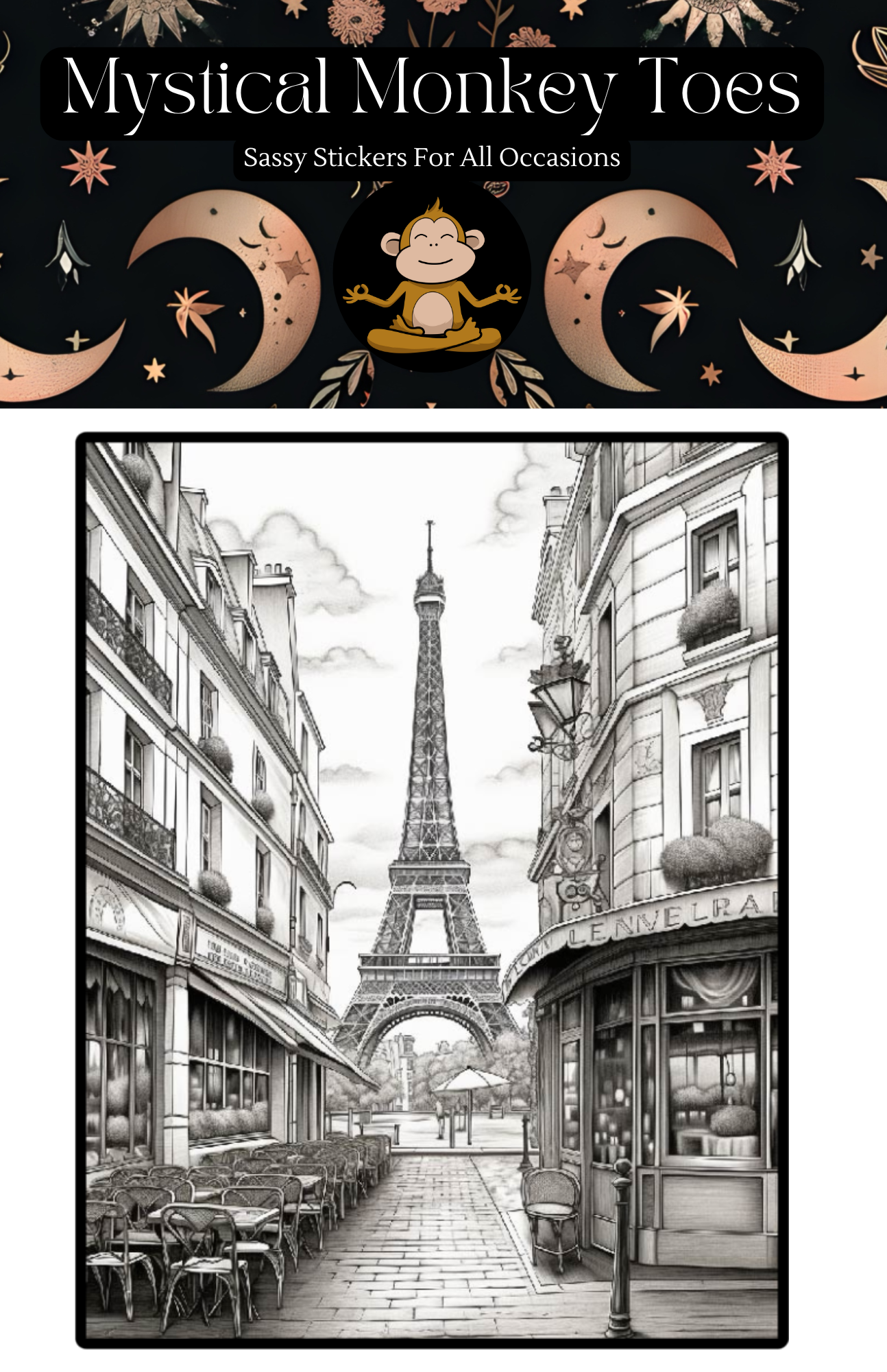 Paris Coloring Sheets