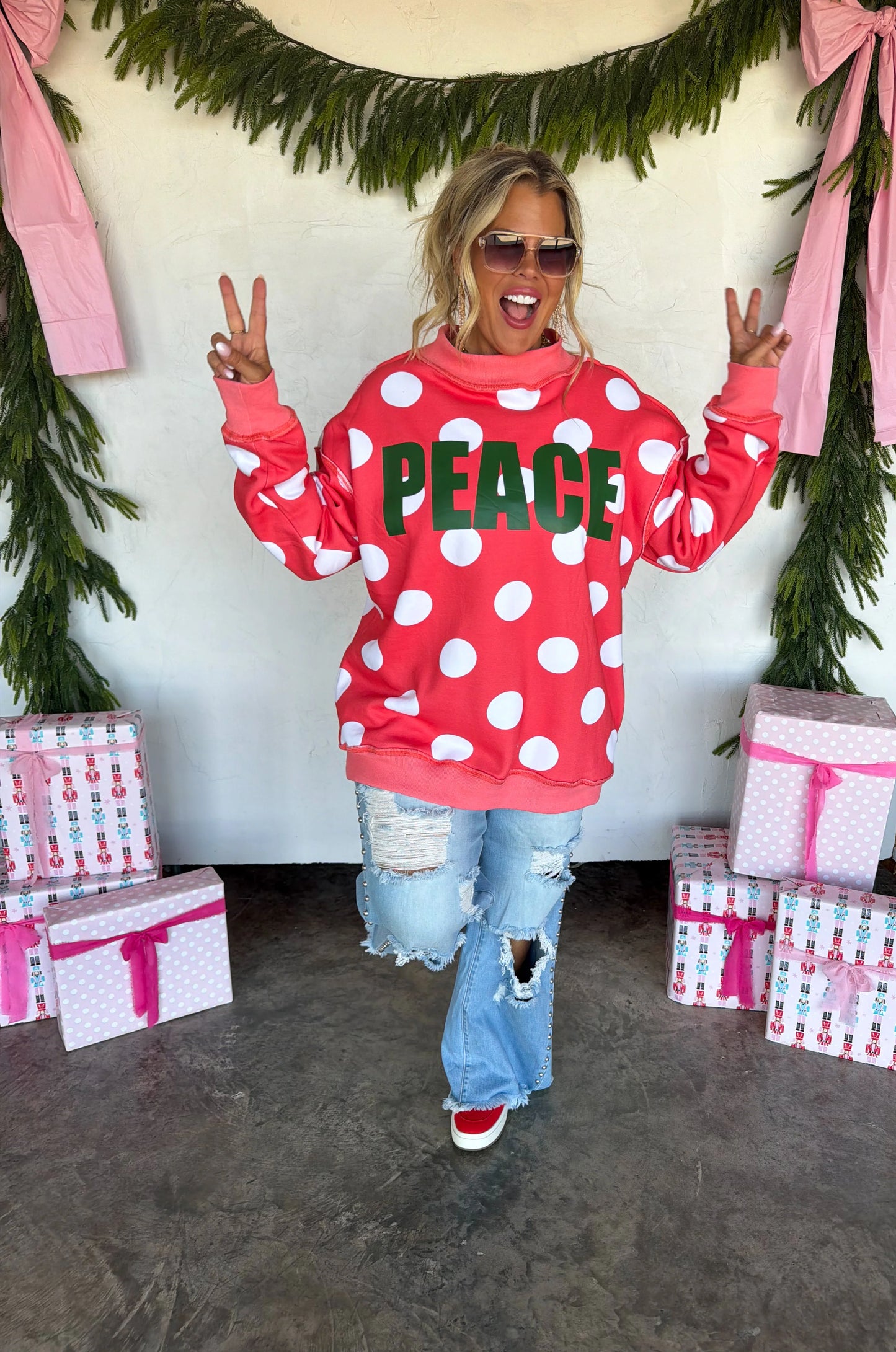 Holiday Peace Sweatshirt PREORDER