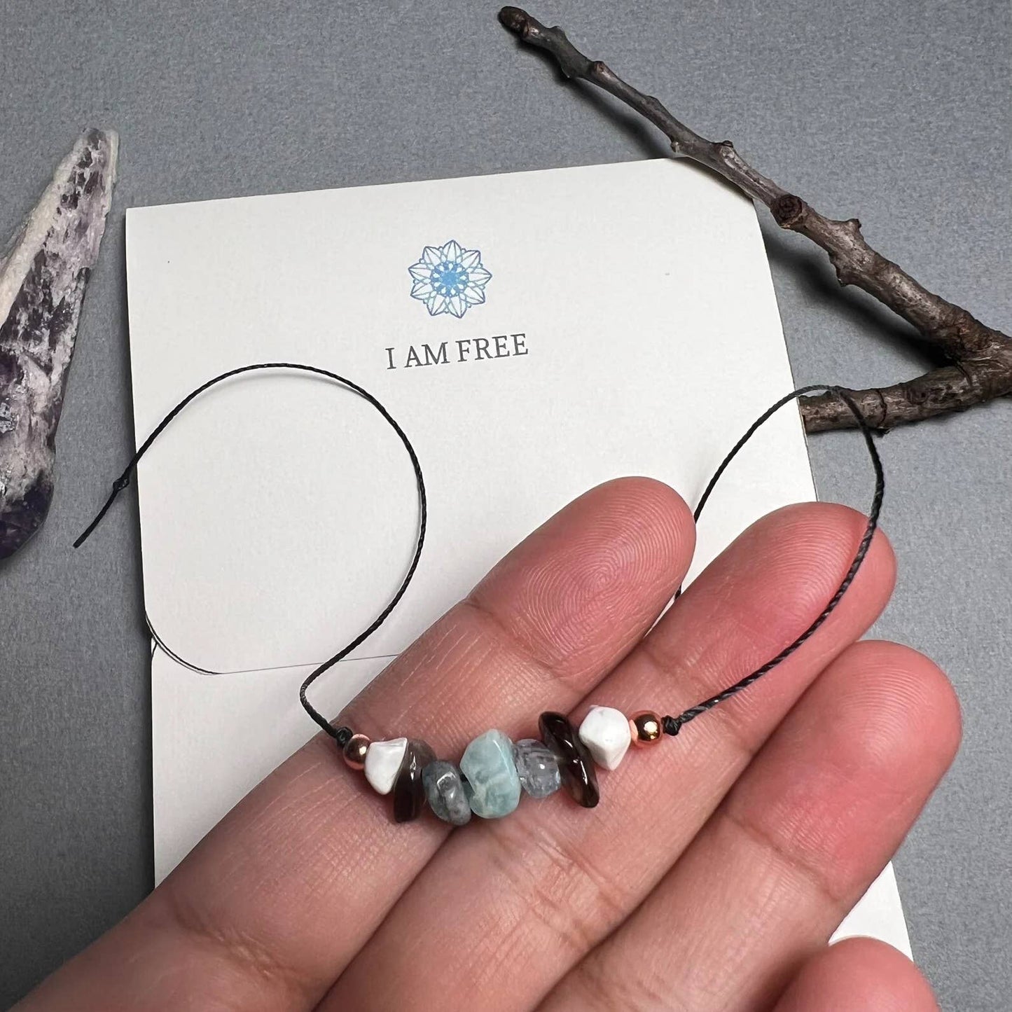 Let Go Crystal & Copper Bracelet