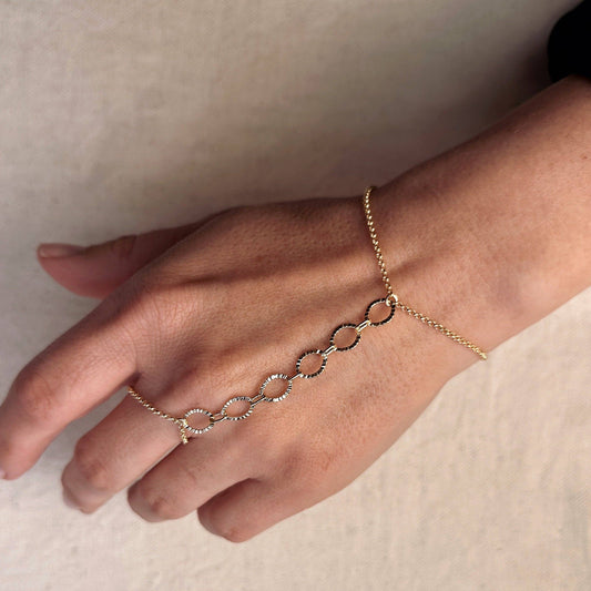 Diamond Cut Fancy Hand Chain