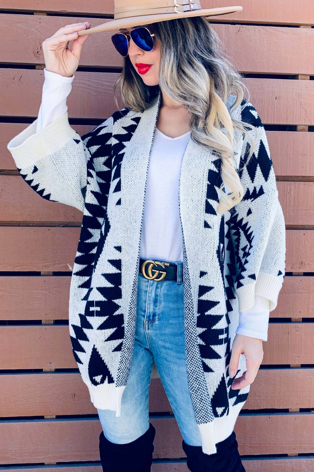 Western Boho Knit Cardigan