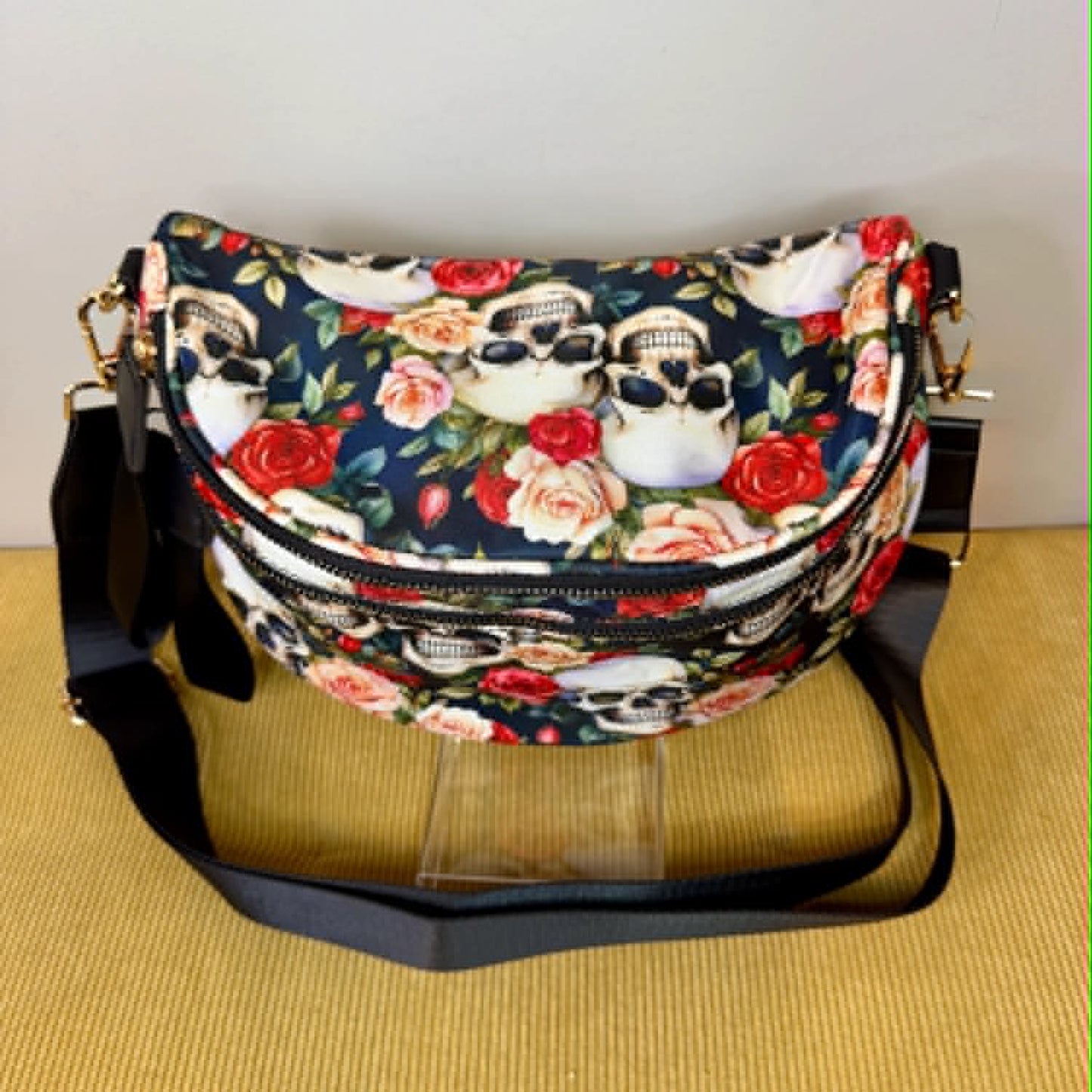 Skulls & Roses Crossbody Bag