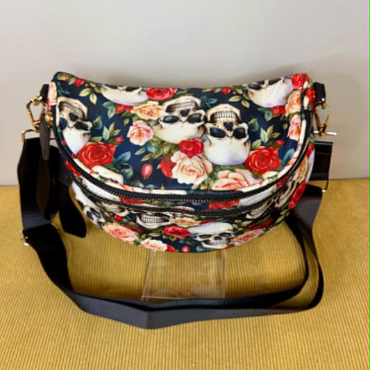 Skulls & Roses Crossbody Bag