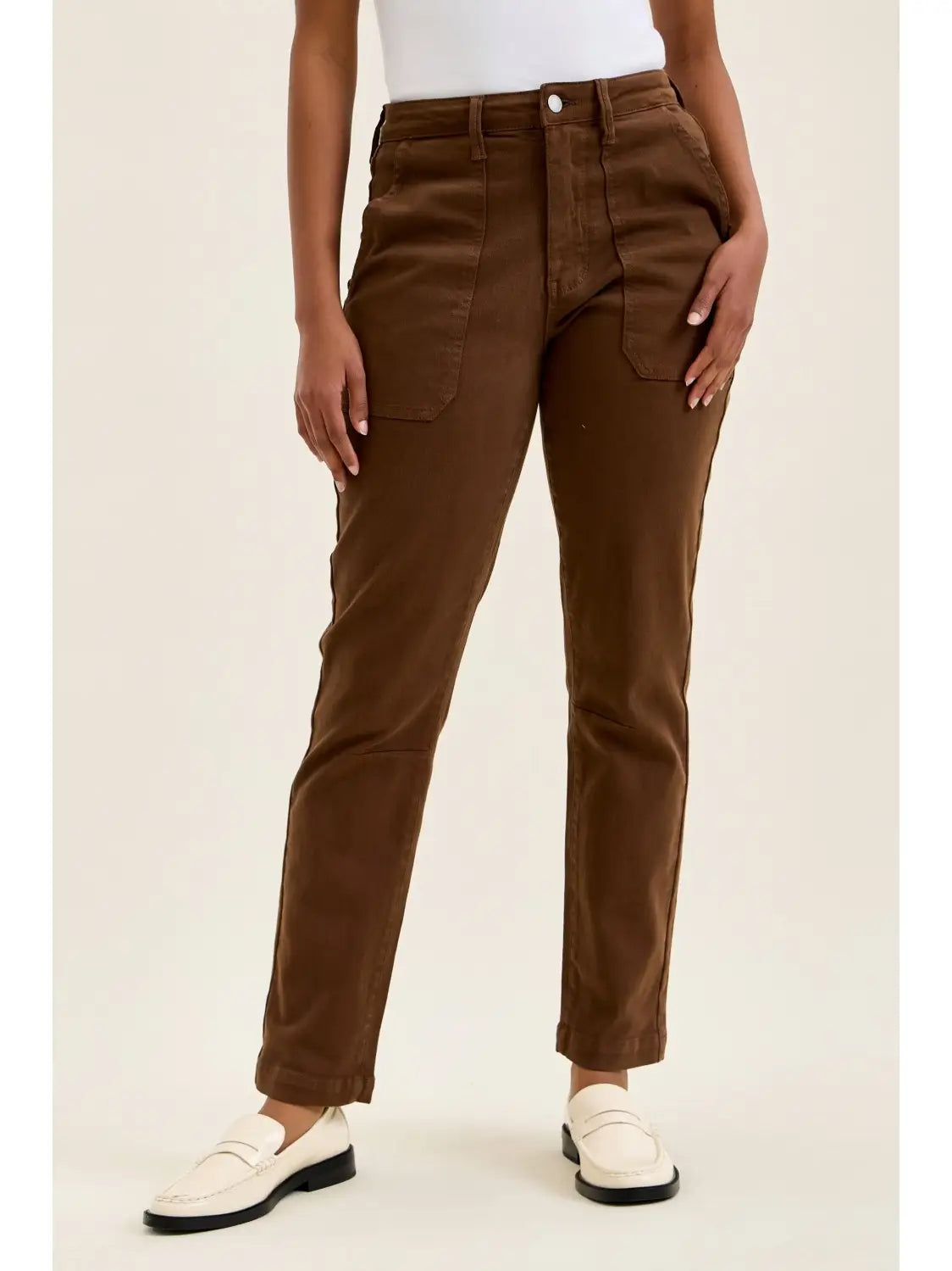 Judy Blue Aurora Pants Mahogony