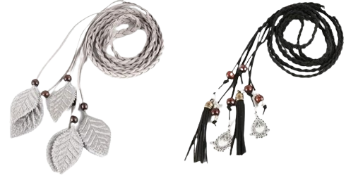 Braided Belts with Embellishments