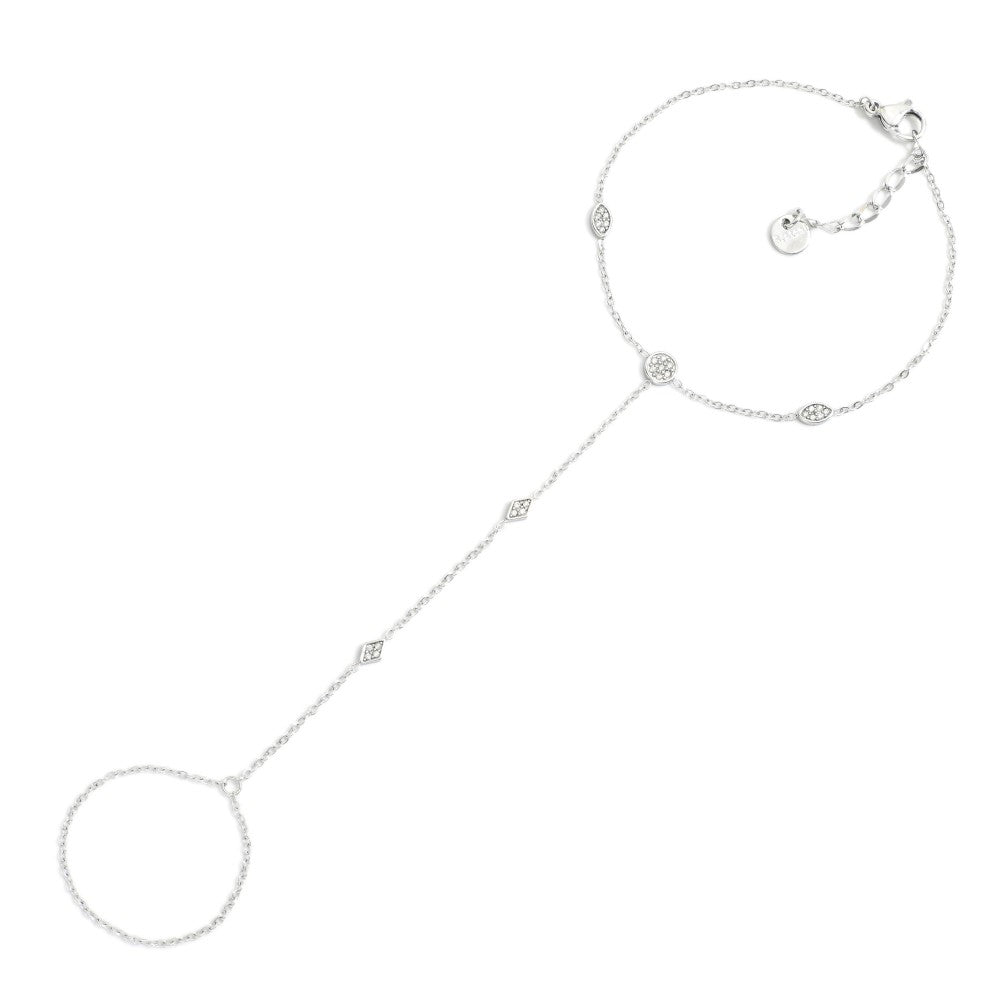 Rhinestone Hand Chain