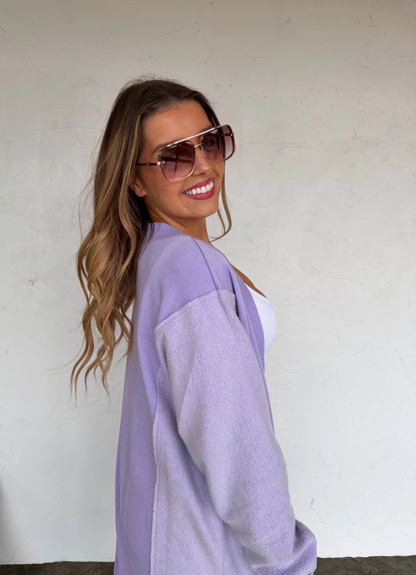 Sweatshirt Cardigan Duster