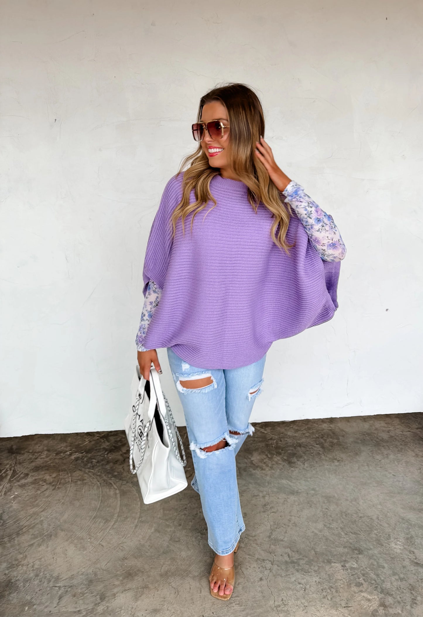 Bubble Poncho Sweater