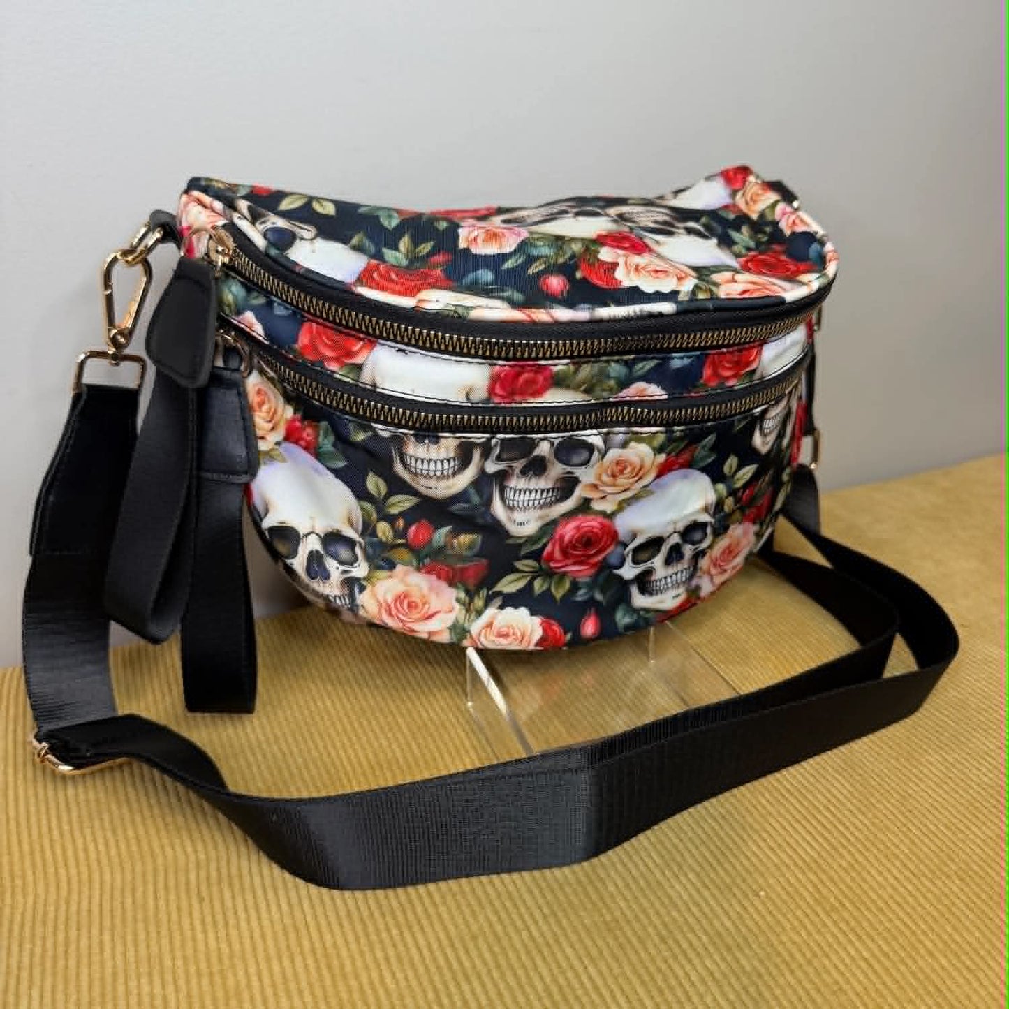 Skulls & Roses Crossbody Bag