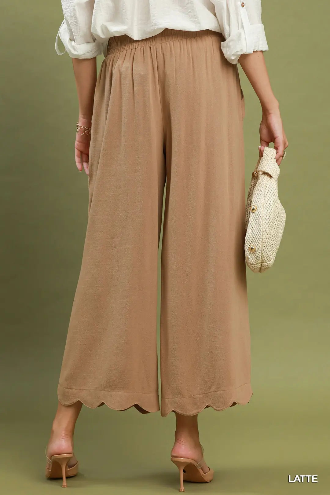 Latte Linen Blend Pant