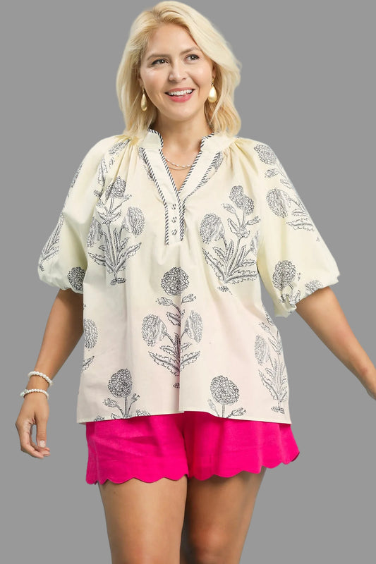 Floral Cotton Top