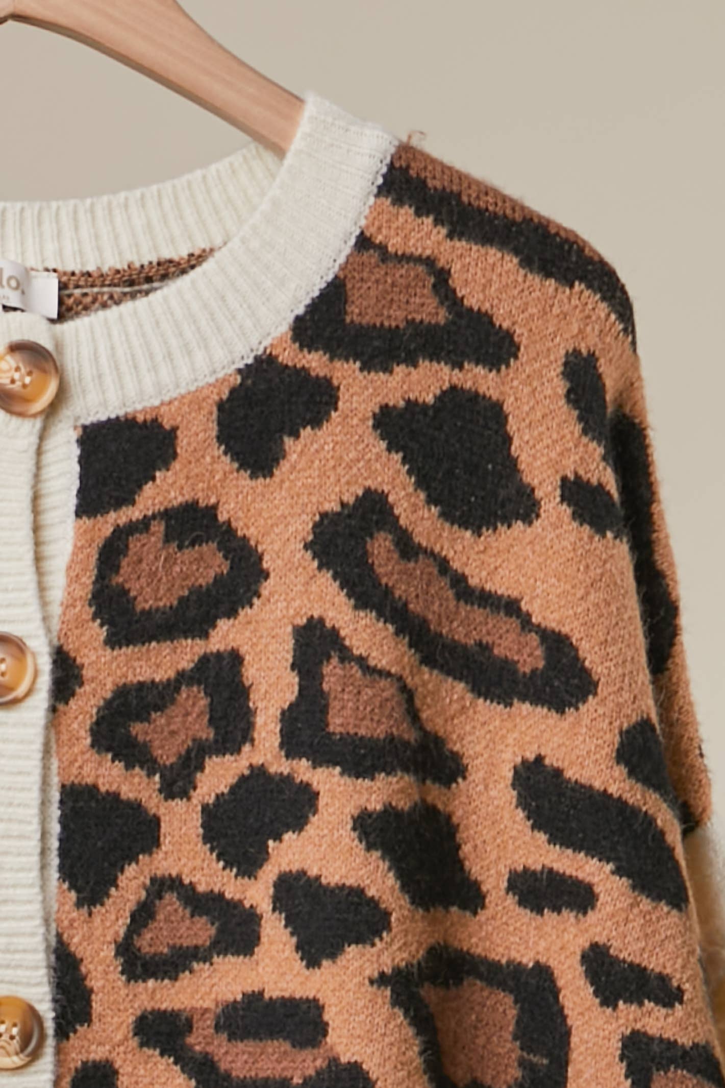Stripes and Leopard Cardigan