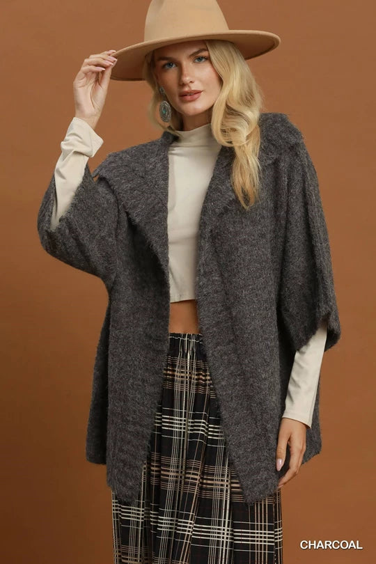Oversized 3/4 Sleeve Cardigan