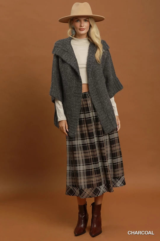 Oversized 3/4 Sleeve Cardigan