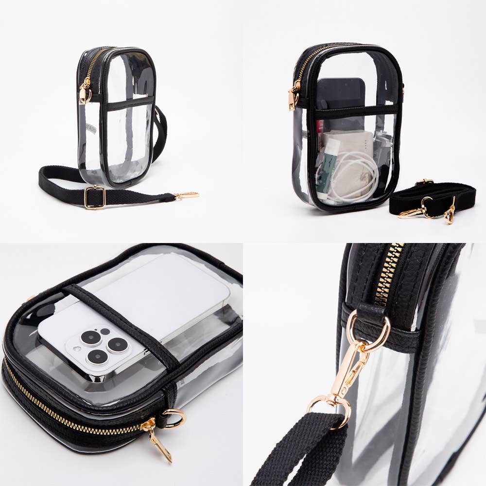 Transparent Rectangle Crossbody Bag