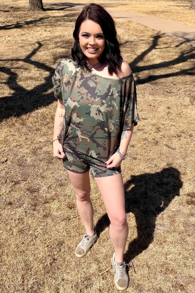 Oversized Camo Top