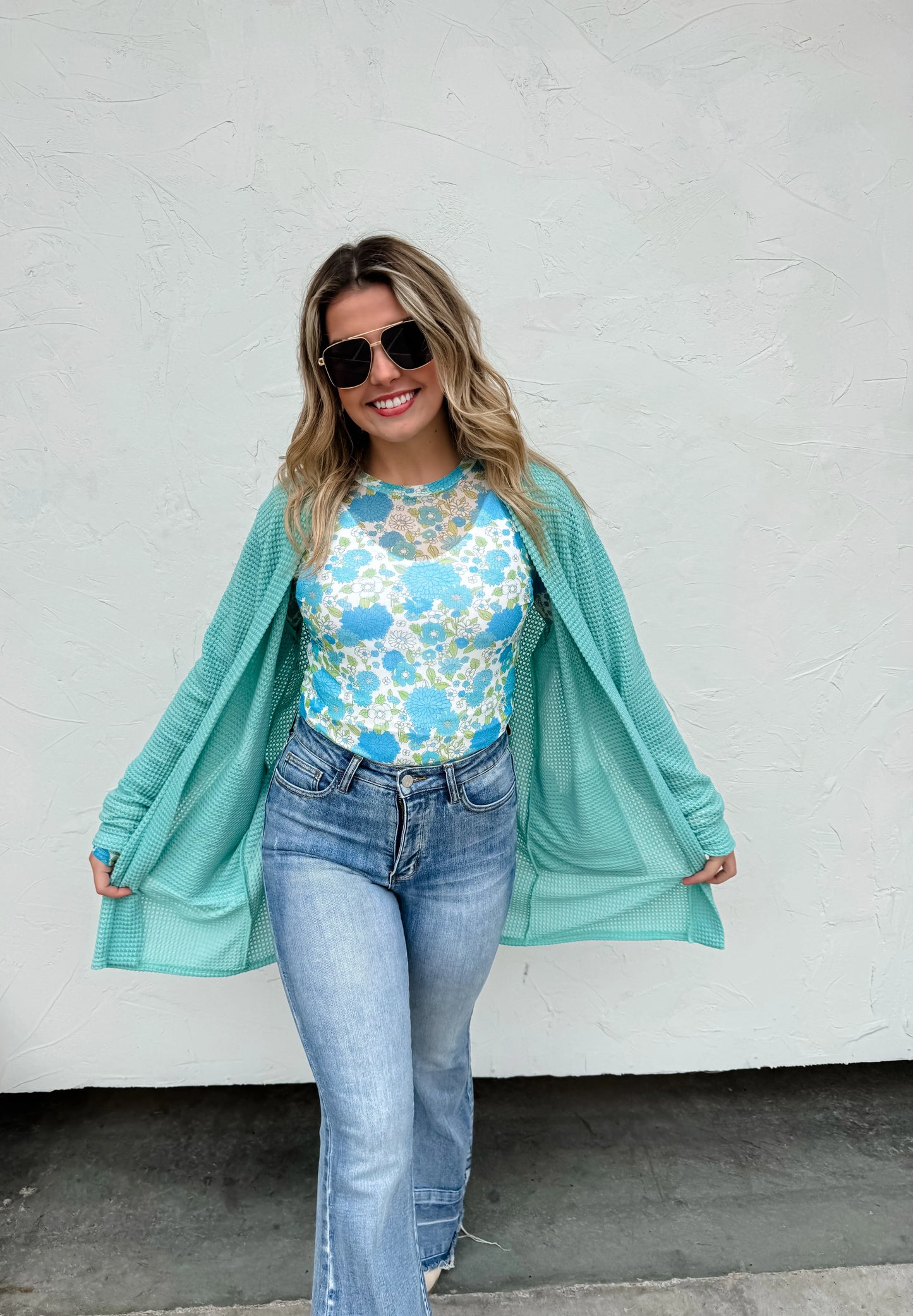 Floral Sheer Mesh Top