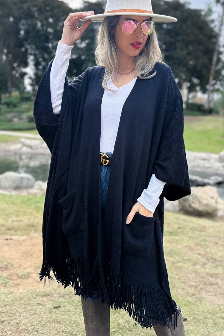 Soft Knit Ruana Cardigan