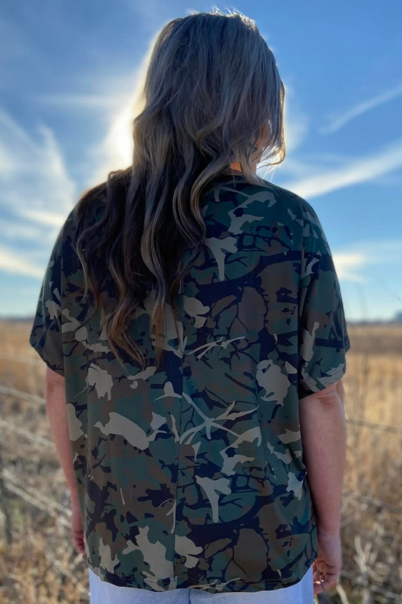 Oversized Camo Top