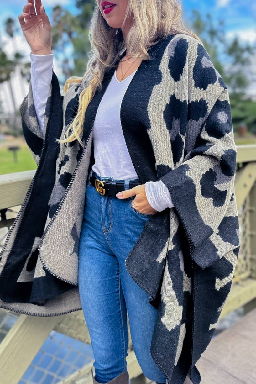Leopard Kimono Cardigan