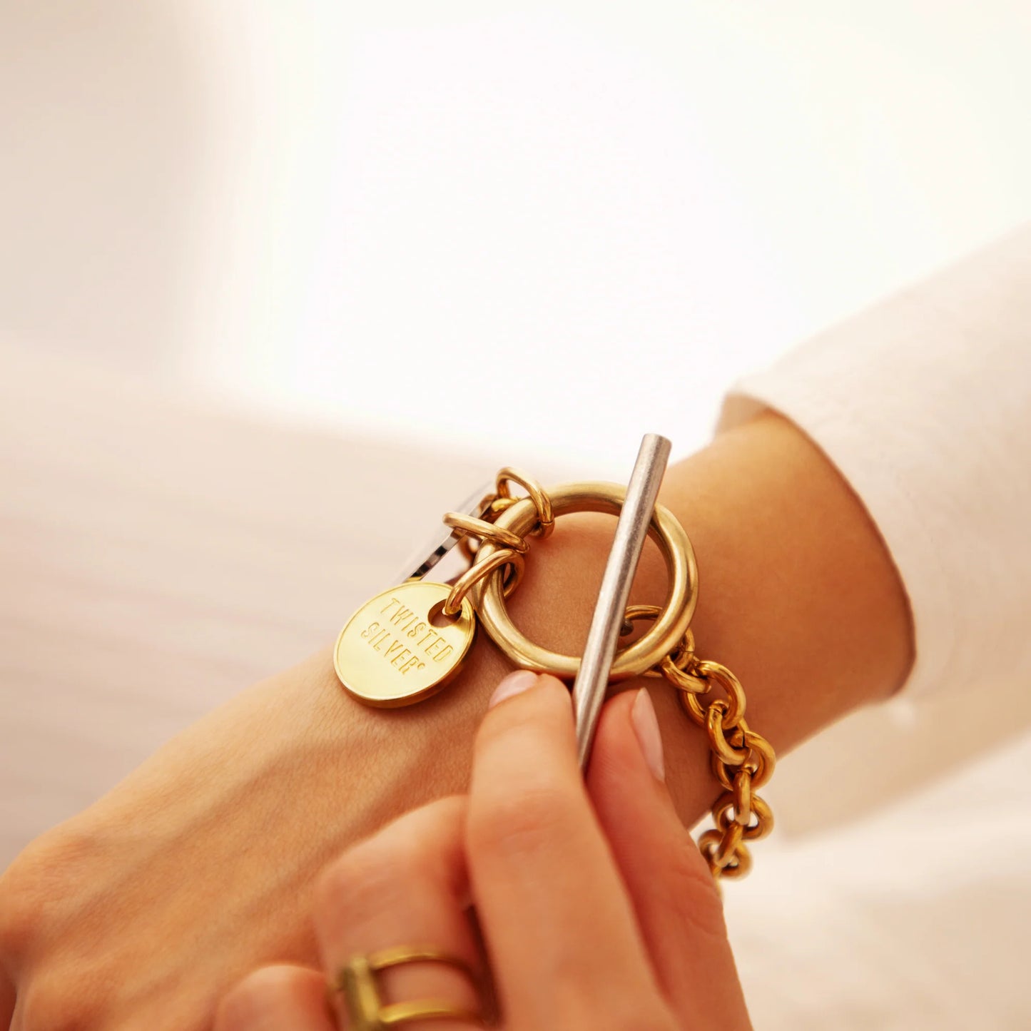 Twisted Toggle Bracelet