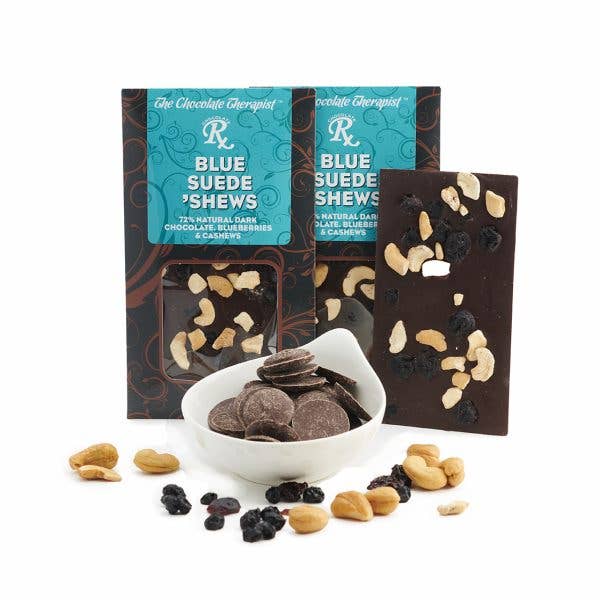 Chocolate Therapist Blue Suede 'Shews
