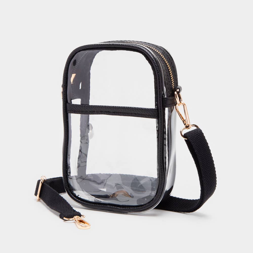 Transparent Rectangle Crossbody Bag